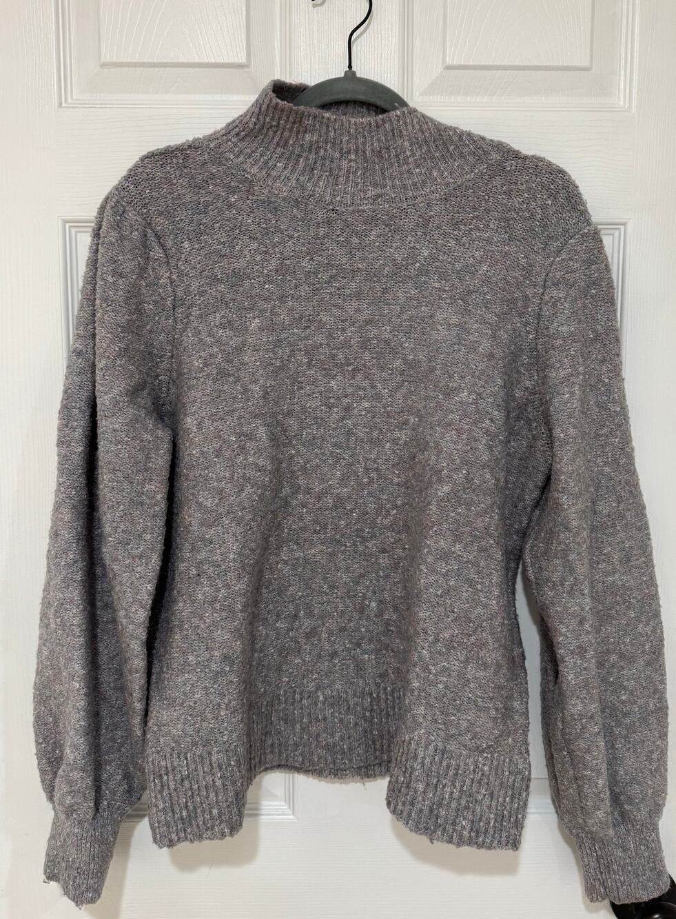 Marled Reunited Clothing Womens Sweater Heather Gray Pull Over XL